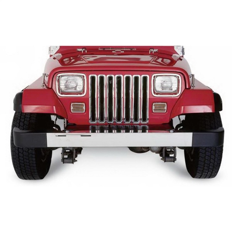 Rampage 1997-2006 Jeep Wrangler(TJ) Grille Inserts – Chrome