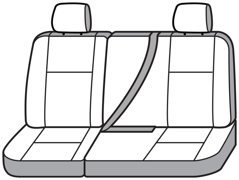 Covercraft 14 Chevrolet Silverado Polycotton SeatSaver Custom Second Row Seat Covers - Charcoal