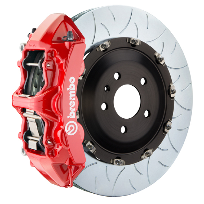 Brembo 08-13 BMW M3/11-12 1M Front GT BBK 6 Piston Cast 380×34 2pc Rotor Slotted Type3-Red