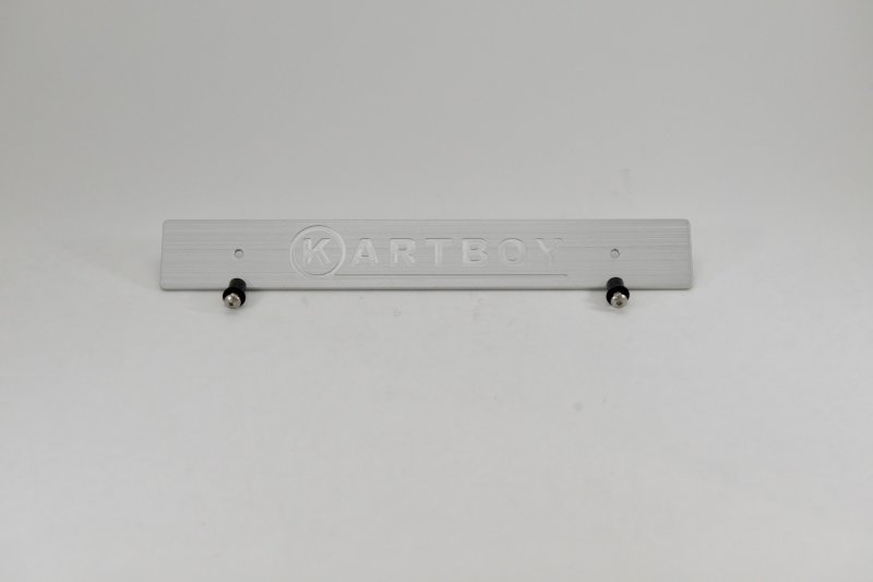 Kartboy Front License Plate Delete – Silver