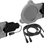 QTP 3.5in Bolt-On QTEC Dual Electric Cutout Valves - Pair