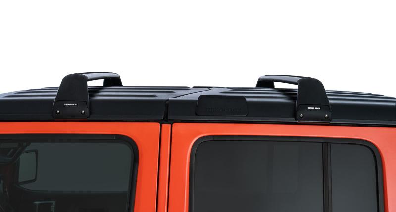 Rhino-Rack 07-22 Jeep Wrangler JK/JL 4 Door Hard Top Vortex SG 2 Bar Roof Rack – Black