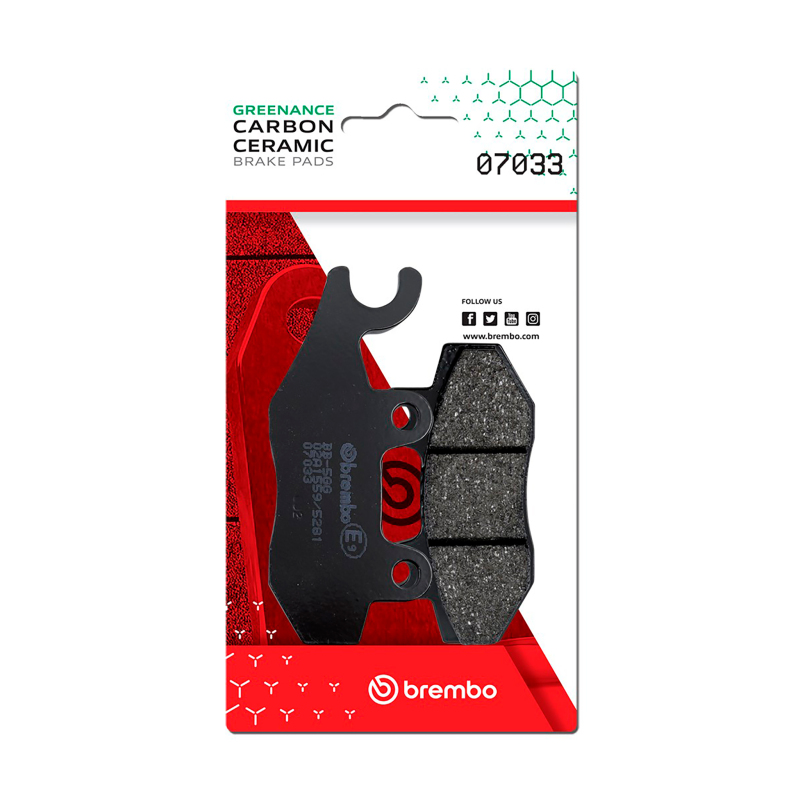 Brembo OE Kymco Super/Kymco Yager/Kymco Yup/Kymco Zing Carbon Ceramic Brake Pad – Front