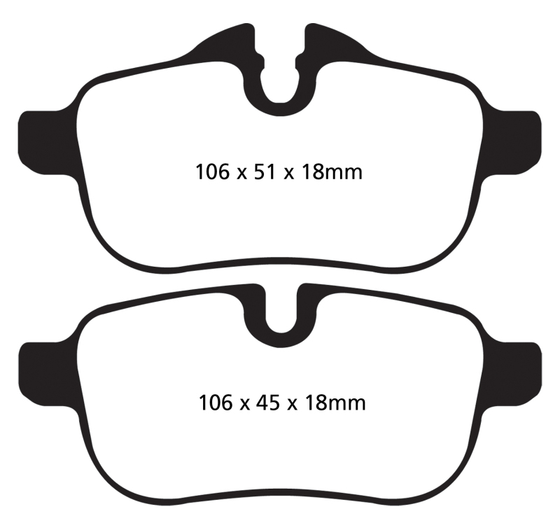 EBC 09+ BMW Z4 3.0 (E89) Yellowstuff Rear Brake Pads