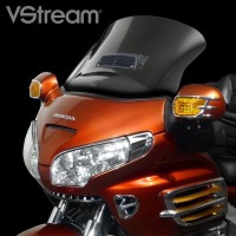 National Cycle 01-17 Honda GL1800/ABS-w/Vents- V Stream/ Wave Mid/Std. Windshield – Clear