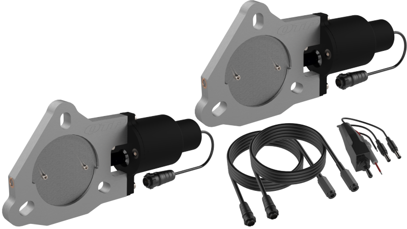 QTP 3in Bolt-On QTEC Dual Electric Cutout Valves – Pair