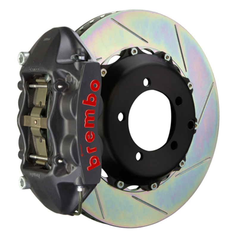 Brembo 06-09 Honda S2000 Rear GTS BBK 4 Piston Cast 328×28 2pc Rotor Slotted Type-1-Black HA