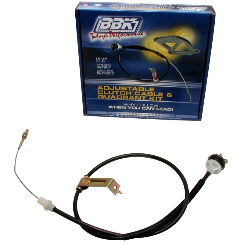 BBK 79-95 Mustang Adjustable Clutch Cable – Replacement