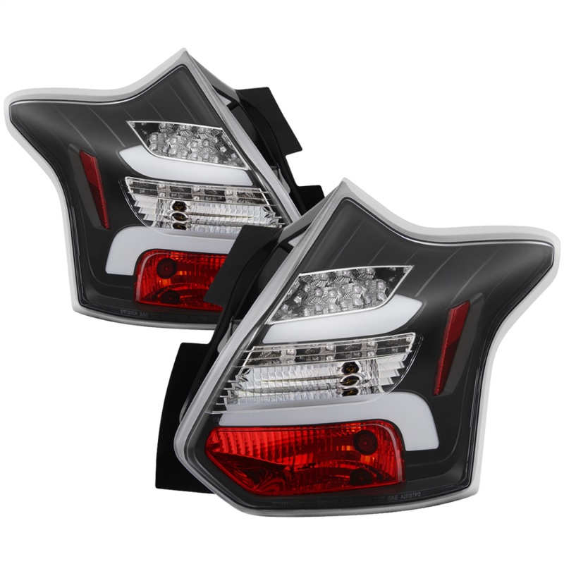 Spyder 12-14 Ford Focus 5DR LED Tail Lights – Black (ALT-YD-FF12-LED-BK)