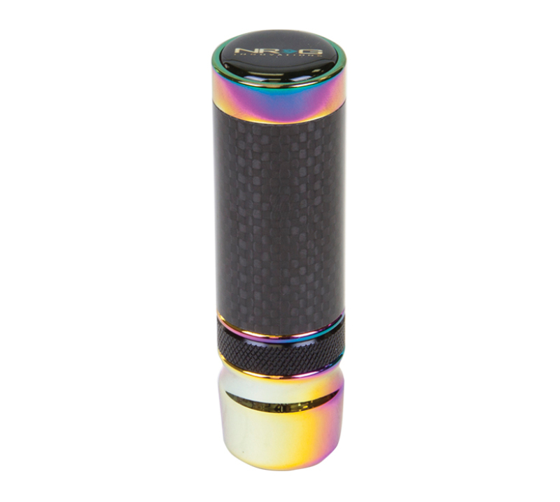 NRG Slimboy Adjustable Shift Knob (M10X1.25) Nissan / Mazda / Toyota – Carbon Fiber / Neochrome