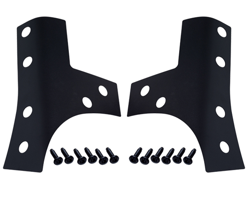 Kentrol 07-18 Jeep Wrangler JK Windshield Support Overlays Pair – Textured Black