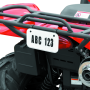 Quadboss ATV License Plate Kit - White
