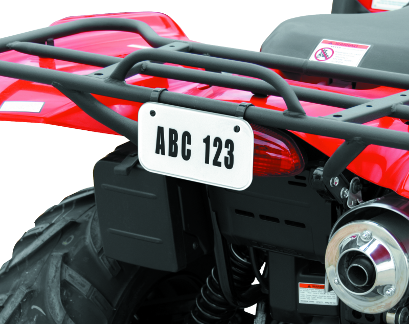 Quadboss ATV License Plate Kit – White