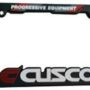 Cusco License Plate Frame Black Usdm Spec Limited