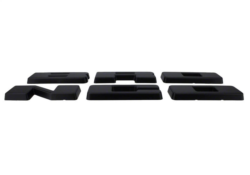 Ford Racing 2021+ Bronco Grille Lettering Overlay Kit - Black