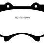 EBC 10+ Lexus GX460 4.6 Greenstuff Front Brake Pads