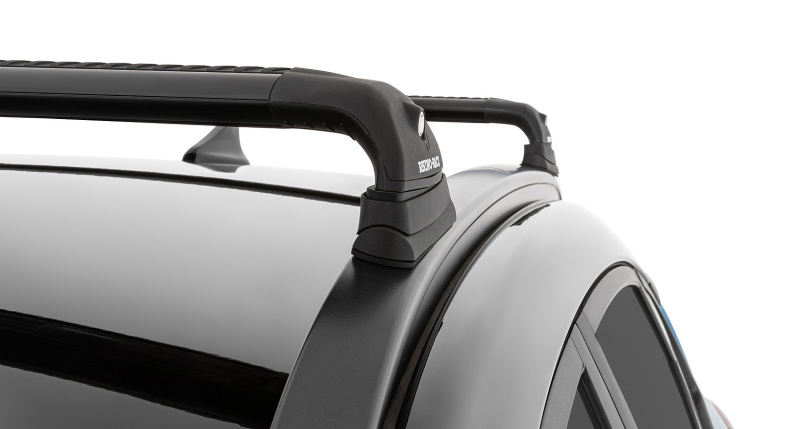 Rhino-Rack 18-22 Hyundai Kona 1st Gen 5 Door SUV w/Flush Rails Vortex RVP 2 Bar Roof Rack – Black