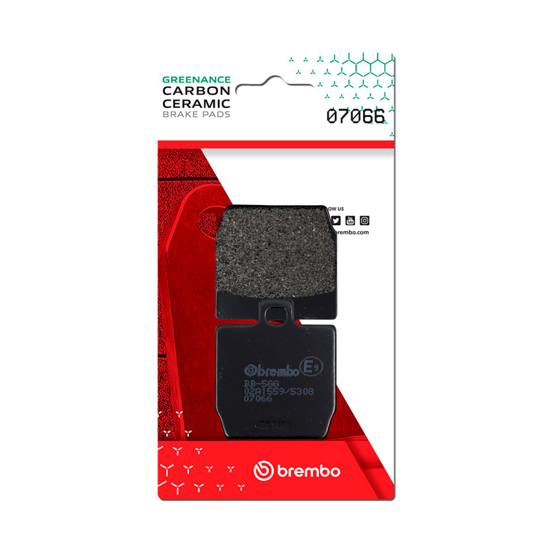 Brembo OE Mbk Nitro/Quadro Quadro/Yamaha Aerox/Yamaha Slider Carbon Ceramic Brake Pad – Rear