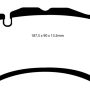 EBC 08-13 Mercedes-Benz C63 AMG (W204) 6.2 Redstuff Front Brake Pads