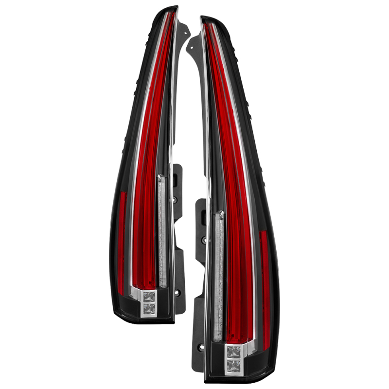 xTune 07-14 Cadillac Escalade Black LED 2in1 Tail Lights – ALT-JH-CAESC07-2IN1LED-BK