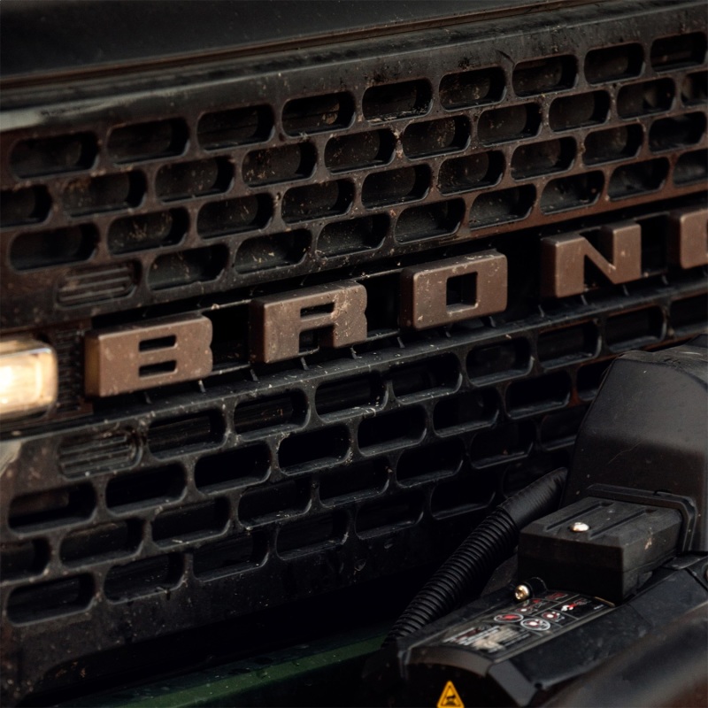 Ford Racing 2021+ Bronco Grille Lettering Overlay Kit – Bronze
