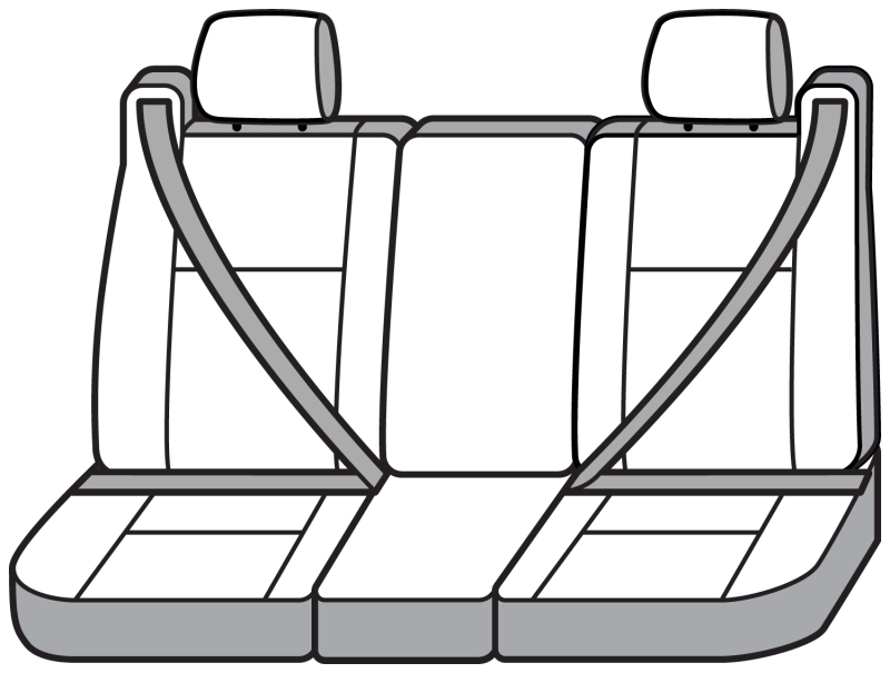 Covercraft 04-08 Ford F150 Polycotton SeatSaver Custom Front Row Seat Covers - Grey