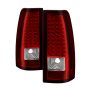 xTune Chevy Silverado 1500/2500/3500 99-02 LED Tail Lights Red Clear ALT-ON-CS99-LED-RC