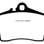 EBC 98-05 Porsche 911 (996) (Cast Iron Rotor only) 3.4 Carrera 2 Bluestuff Rear Brake Pads