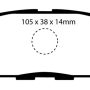 EBC 08-13 Infiniti EX35 3.5 Yellowstuff Rear Brake Pads