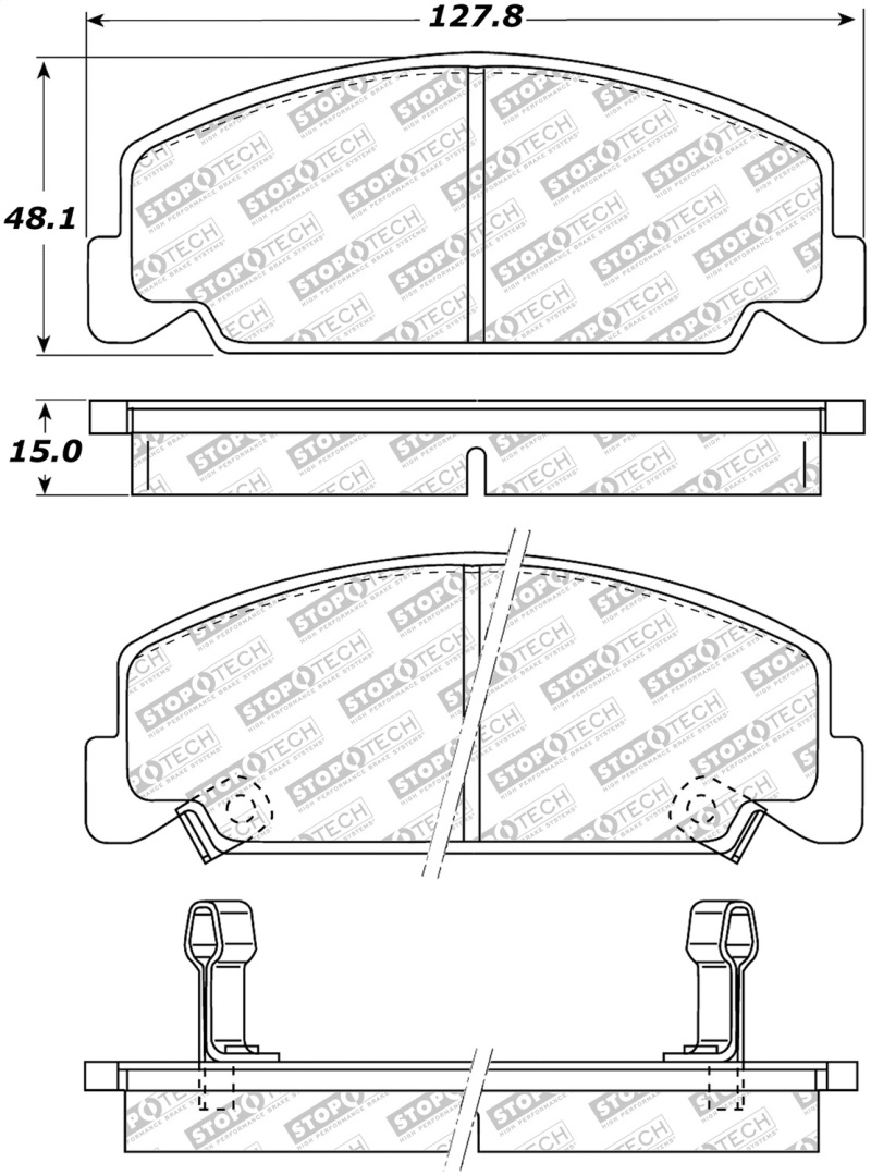 StopTech Street Select Brake Pads – Front