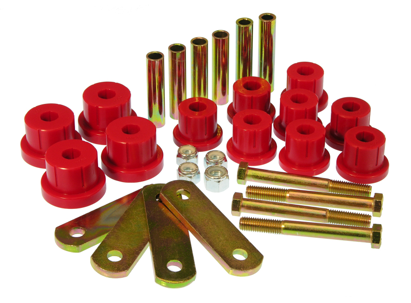 Prothane 67-81 Chevy Camaro HD Spring & Shackles Bushings – Red