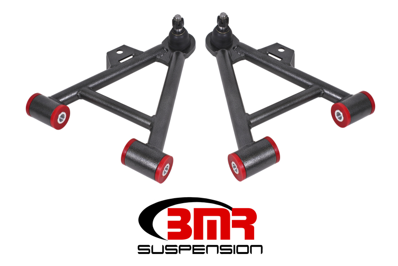 BMR 79-93 Mustang Lower Non-Adj. A-Arms (Coilover Only) w/ STD. Ball Joint (Poly) – Black Hammertone