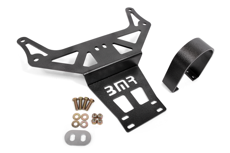 BMR 15-18 Dodge Challenger (Auto Trans) Hellcat/Demon Driveshaft Safety Loop – Black Hammertone