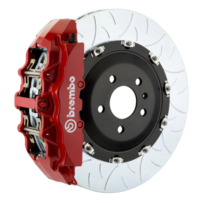Brembo 01-04 996 Turbo (Excl PCCB) Fr GT BBK 6Pis Cast 380×34 2pc Rotor Slotted Type3-Red