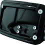 Kuryakyn Curved Horizontal Mount Side License Plate Holder Gloss Black