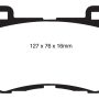 EBC 08-13 Infiniti FX50 5.0 Yellowstuff Front Brake Pads