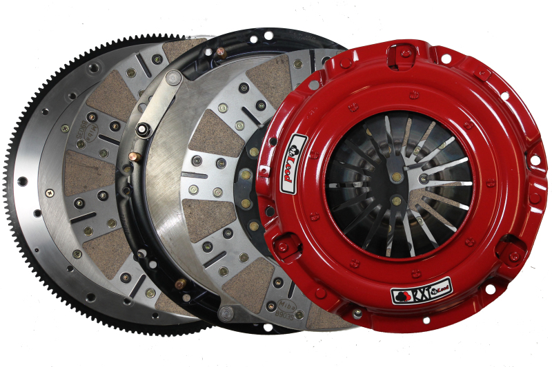 McLeod RXT 1200 Twin Disc Clutch Kit w/ 8 Bolt Flywheel 164T – 1-1/8in x 26 Spline Input Trans
