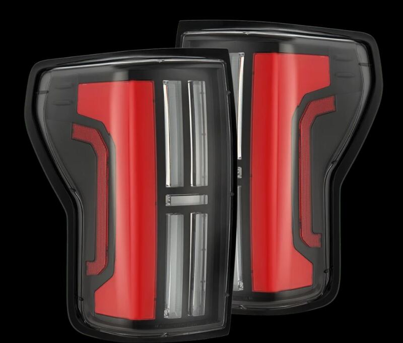 AlphaRex 07-13 Toyota Tundra Nova-Series LED Tail Lights – Black Red