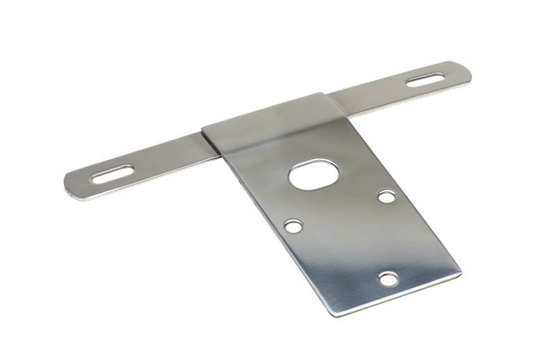 Kentrol 76-86 Jeep CJ License Plate Bracket – Polished Silver