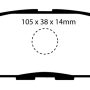 EBC 08-13 Infiniti EX35 3.5 Ultimax2 Rear Brake Pads