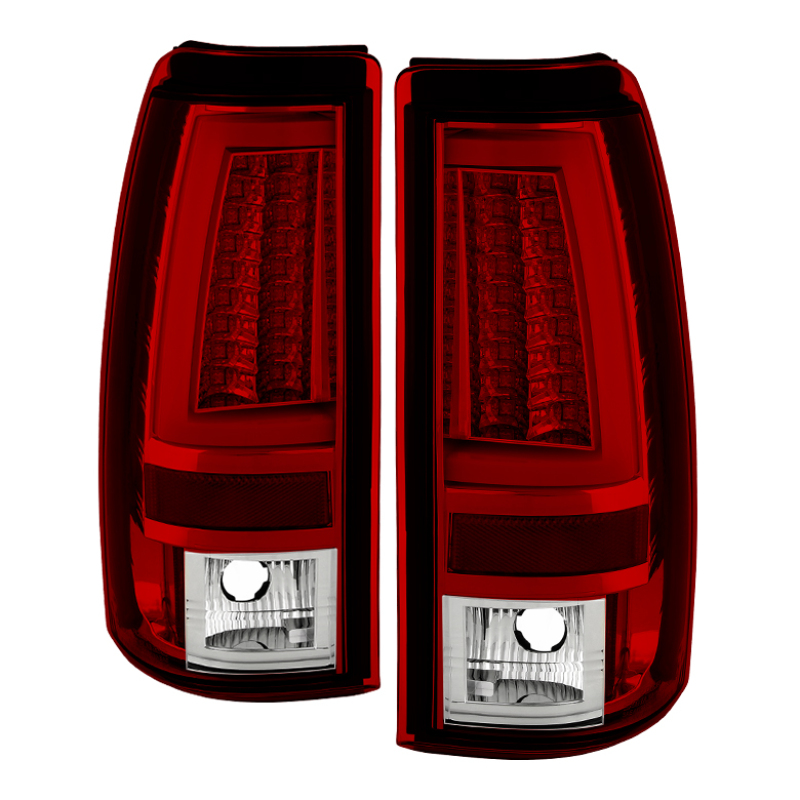Spyder Chevy Silverado 1500/2500 03-06 Version 2 LED Tail Lights – Red Clear ALT-YD-CS03V2-LED-RC