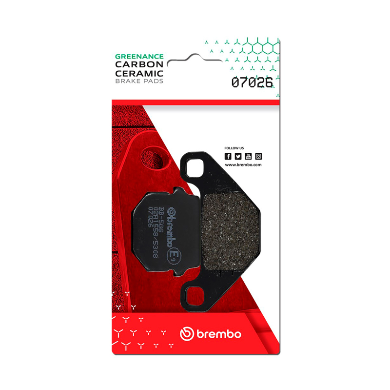 Brembo OE Peugeot Speedfight/Peugeot Squab/Peugeot Trekker Carbon Ceramic Brake Pad – Front