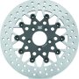 Twin Power 08-Up FLH FLT Rear 11.8in Floating Rotor Mesh Black