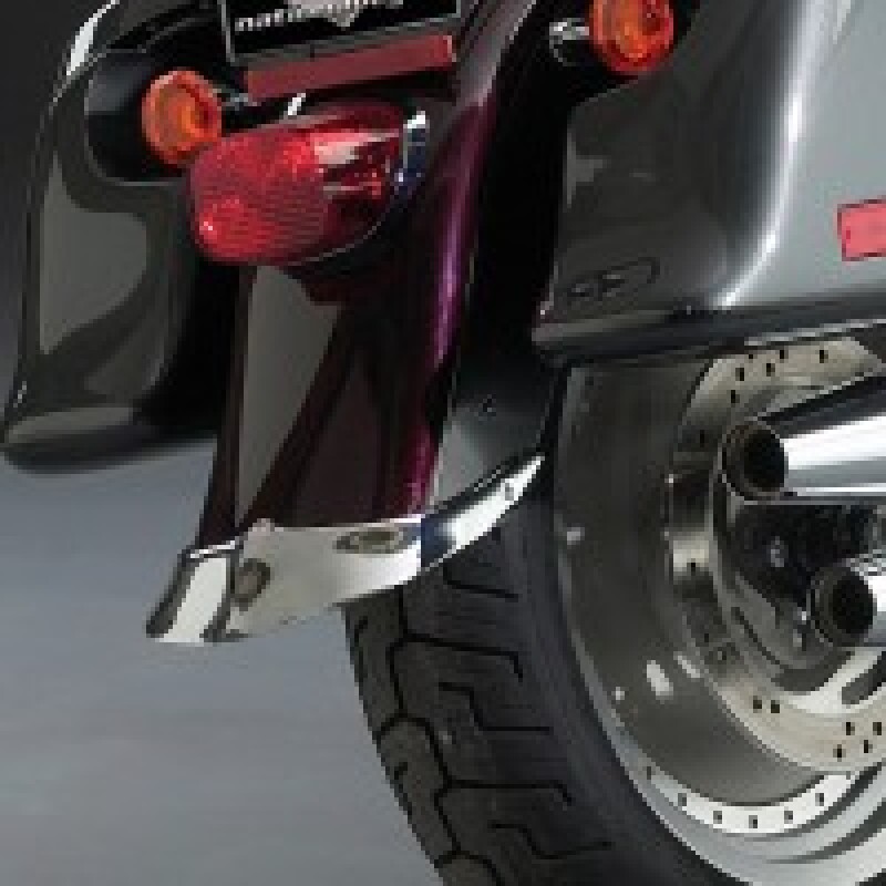 National Cycle 06-12 Harley Davidson FXST Softail/Custom/Night Train Rear Fender Tips 1pc