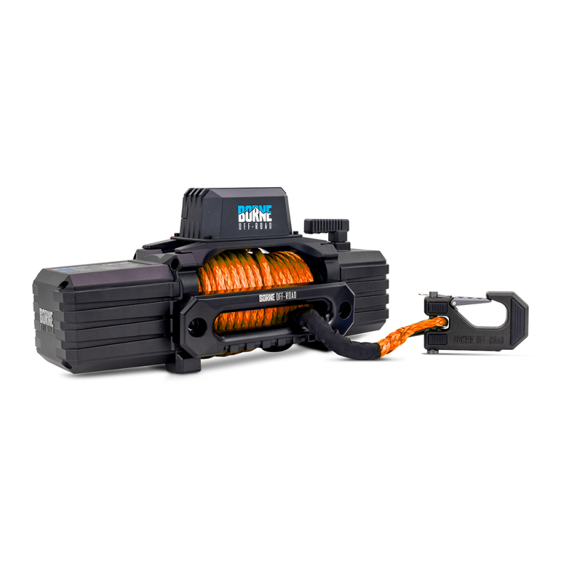 Borne Off-Road 12K Winch – Orange Synthetic Rope