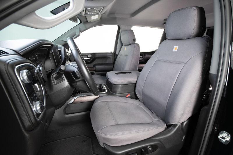 Covercraft 16-24 Chevrolet Express Carhartt PrecisionFit Custom Front Row Seat Covers - Gravel
