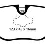 EBC 96-98 BMW Z3 1.9 Yellowstuff Rear Brake Pads
