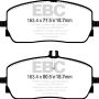 EBC 2019+ Mercedes-Benz A220 Sedan (V177) Yellowstuff Front Brake Pads