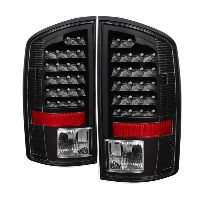 xTune Dodge Ram 07-08 1500 / Ram 07-09 2500/3500 LED Tail Lights Black ALT-JH-DR07-LED-BK