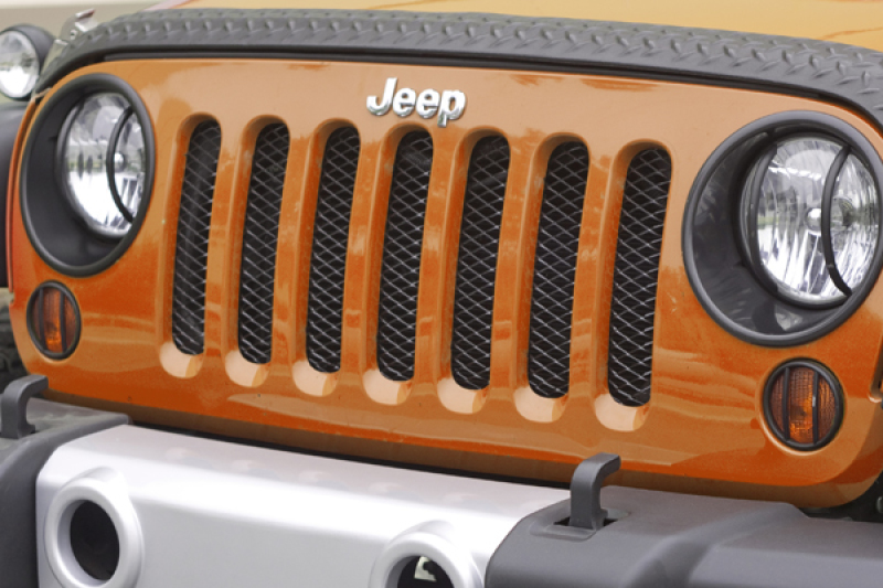 Rugged Ridge Mesh Grille Insert Black 07-18 Jeep Wrangler